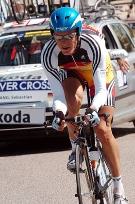 Sebastian Lang (Deutschland) -  Radsport WM Herren Weltmeisterschaft 2005, Straßenradsport, Straße, Rad, Zeitfahren, Einzelzeitfahren, Vdig Einzelbild Madrid