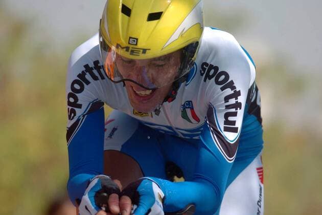 Marco Pinotti (Italien) -  Radsport WM Herren Weltmeisterschaft 2005, Straßenradsport, Straße, Rad, Zeitfahren, Einzelzeitfahren, Vdig Einzelbild Madrid