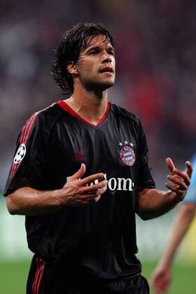 Michael Ballack (Bayern) enttäuscht Fußball EC 1 Herren Champions League 2005 2006, FC Bayern München Einzelbild München Enttäuschung,