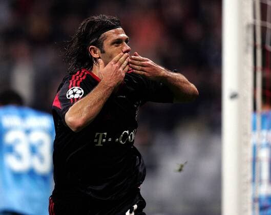 Martin Demichelis (Bayern) - Torjubel Fußball EC 1 Herren Champions League 2005 2006, FC Bayern München Einzelbild München Freude, Begeisterung,