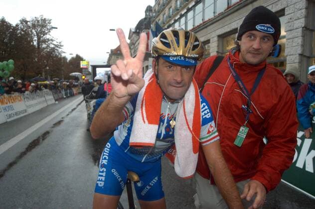 Sieger des Züri - Metzgete 2005: Paolo Bettini (Italien Quick Step) - Victory -  Radsport Herren Züri - Metzgete 2005, ProTour, Straßenradsport, Straße, Rad, Gruppe Zürich Freude,
