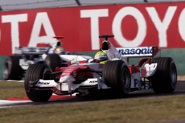 Ralf Schumacher (Deutschland Toyota) in seinem Boliden Motorsport Grand Prix Herren Großer Preis von China 2005, Formel 1 Weltmeisterschaft, F1, F, GP, WM Einzelbild Shanghai