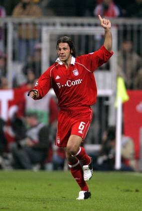 Martin Demichelis (Bayern) - Torjubel Fußball EC 1 Herren Champions League 2005 2006, FC Bayern München Einzelbild München Freude,
