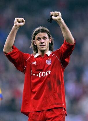 Martin Demichelis (Bayern) - Schlussjubel Fußball EC 1 Herren Champions League 2005 2006, FC Bayern München Einzelbild München Freude,