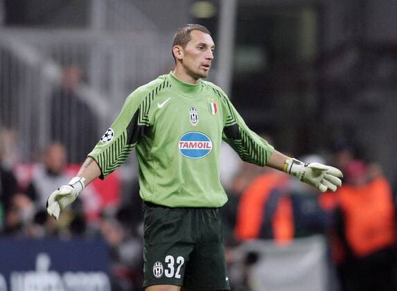 Torwart Christian Abbiati (Juventus) enttäuscht Fußball EC 1 Herren Champions League 2005 2006, Juventus Turin, Juve Einzelbild München Enttäuschung,