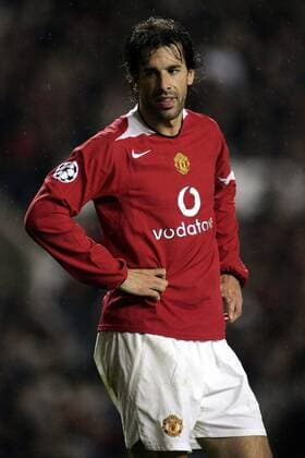 Ruud van Nistelrooy (Manchester United) enttäuscht - EDITORIAL USE ONLY. No use with unauthorised audio, video, data, fixture lists, club league logos or live services. Online in-match use limited to 120 images, no video emulation. No use in betting, games or single club league player publications. Fußball EC 1 Herren Champions League 2005 2006, ManU, Manchester United Einzelbild Manchester Enttäuschung,