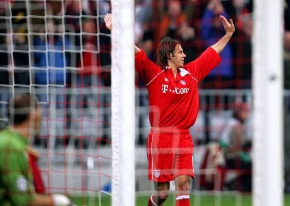 Martin Demichelis (Bayern) - Torjubel Fußball EC 1 Herren Champions League 2005 2006, FC Bayern München Einzelbild München Begeisterung, Freude,