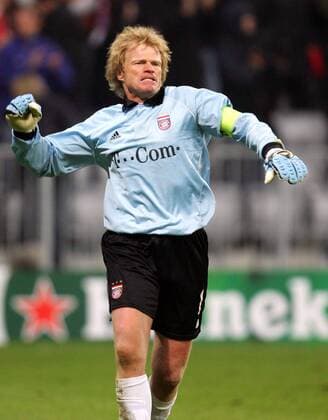 Torwart Oliver Kahn (Bayern) - Schlussjubel Fußball EC 1 Herren Champions League 2005 2006, FC Bayern München - Juventus Turin 2:1, Juve Einzelbild München Begeisterung, Freude,
