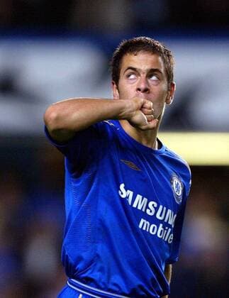 Joe Cole (Chelsea) - Torjubel -  Fußball EC 1 Herren Champions League 2005 2006, Chelsea FC London Einzelbild London Freude,