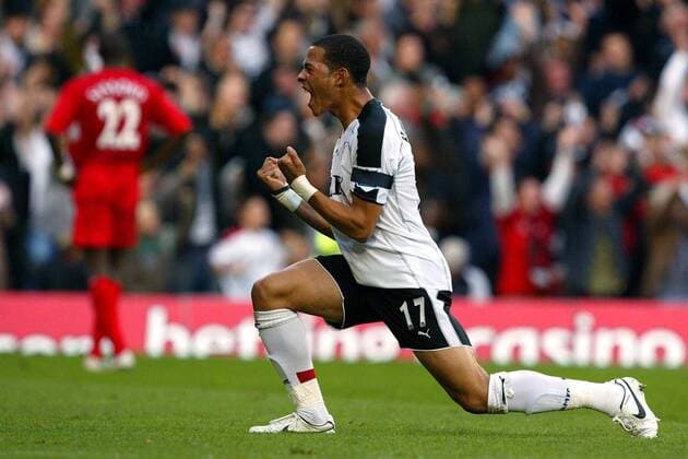 Liam Rosenior (Fulham) - Tojubel -  Fußball Herren English Premier League 2005 2006, 1. Englische Liga, FC Fulham Einzelbild London Freude, Begeisterung,