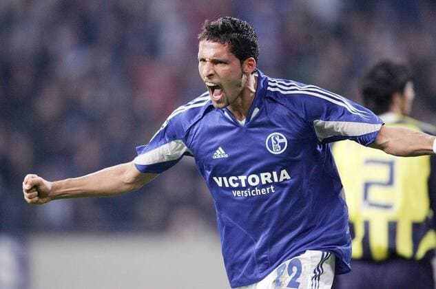 Kevin Kuranyi (Schalke) - Torjubel Fußball EC 1 Herren Champions League 2005 2006, FC Schalke 04 Einzelbild Gelsenkirchen Freude, Begeisterung,