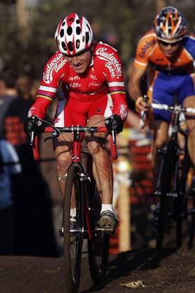 Kamil Ausbuher (Tschechien Budweiser) -  Radsport Herren Bollekescross Hamme - Zogge 2005, CycloCross, Cyclo cross, Crossrennen, Rad, Querfeldeinfahren Einzelbild