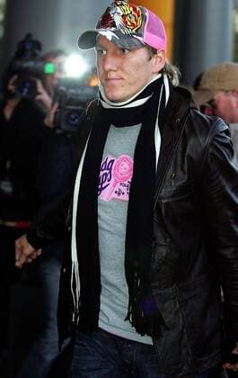 Bastian Schweinsteiger (Deutschland) bei seiner Ankunft im Hotel Intercontinental in Köln Fußball Herren Nationalmannschaft 2005, Nationalteam Einzelbild Köln