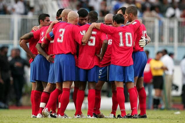 Mannschaftskreis Costa Rica Fußball Länderspiel Herren Länderspiel 2005, Test, Testspiel, Freundschaftsspiel, Benefizspiel, Benefiz Gruppe pan11407 Martinique Kameradschaft,  