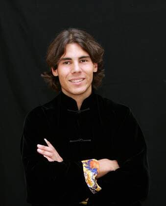 Rafael Nadal (Spanien) Tennis WM Herren Masters Cup Shanghai 2005, ATP Weltmeisterschaft, Shooting, Fotoshooting, Fototermin, Fotostudio Einzelbild Shanghai