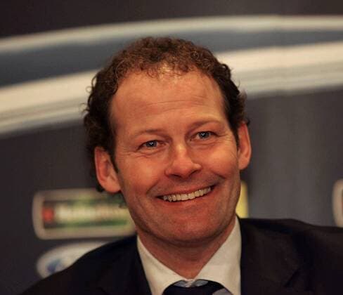 Trainer Danny Blind (Ajax) gut gelaunt Fußball EC 1 Herren Champions League 2005 2006, Ajax Amsterdam, Eredivisie, Ehrendivision, Porträt Amsterdam Freude,