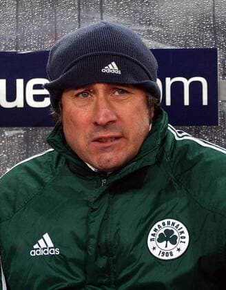 Trainer Alberto Malesani (Panathinaikos) enttäuscht -  Fußball EC 1 Herren Champions League 2005 2006, Panathinaikos Athen Porträt Athen Enttäuschung, Skepsis,