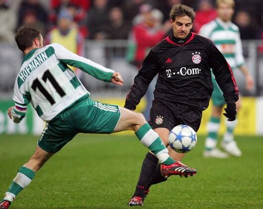 Sebastian Deisler (Bayern, re.) gegen Steffen Hofmann (Rapid Wien) Fußball EC 1 Herren Champions League 2005 2006, FC Bayern München - SK Rapid Wien 4:0 Gruppe München Dynamik,