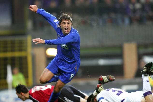 Hernan Crespo (Chelsea) - Torjubel Fußball EC 1 Herren Champions League 2005 2006, RSC Anderlecht - Chelsea FC London 0:2 Gruppe pan11547 Brüssel Freude,  