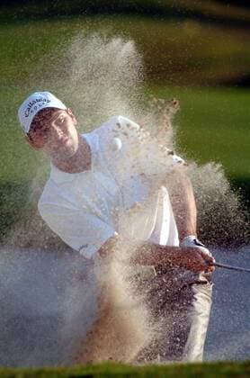 Paul Casey (England) - Bunkerspiel -  Golf Herren Volvo China Open 2005, Golfen, Asian, PGA European Tour Einzelbild IMCp05539704 Shenzhen Golf Club Dynamik,