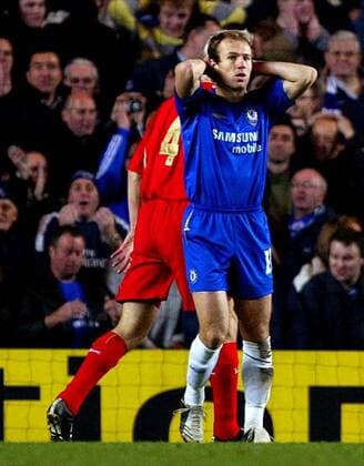Arjen Robben (Chelsea) verzweifelt -  Fußball EC 1 Herren Champions League 2005 2006, Chelsea FC London - FC Liverpool 0:0, Gruppe London Enttäuschung, Verzweiflung,