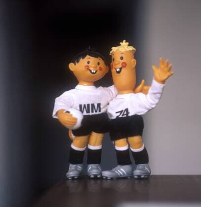 Tip und Tap, die Maskottchen der WM 74 Fußball WM Herren Weltmeisterschaft 1974, Vdia Einzelbild