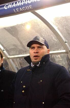 Trainer Serse Cosmi mit Udine in der Champions League -  Fußball EC 1 Herren Champions League 2005 2006, Udinese Calcio Einzelbild Udine