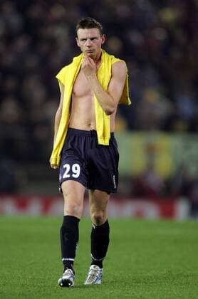Stephane Dumont (Lille) enttäuscht Fußball EC 1 Herren Champions League 2005 2006, FC Villarreal - OSC Lille 1:0 Einzelbild pan11710 Villarreal Enttäuschung,  