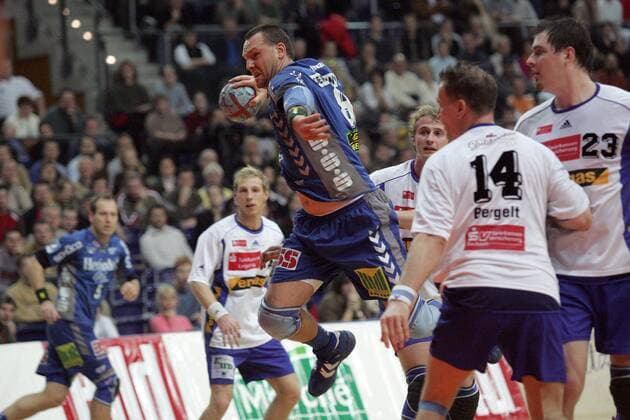 Christian Schwarzer (Lemgo) - Torwurf Handball 1. BL Herren Saison 2005 2006, SV Concordia Delitzsch - TBV Lemgo 24:34 Gruppe Leipzig Dynamik,