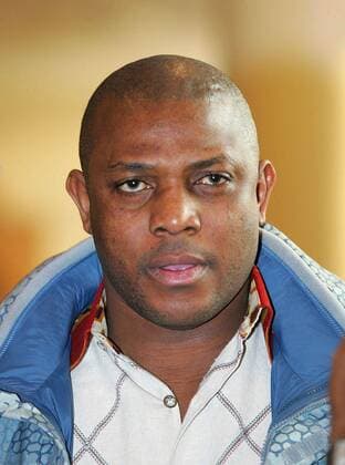 Nationaltrainer Stephen Keshi (Togo) Fußball WM Herren Endrundenauslosung 2005, Weltmeisterschaft 2006, Auslosung, Gruppenauslosung, Gruppen, Ziehung Porträt Leipzig