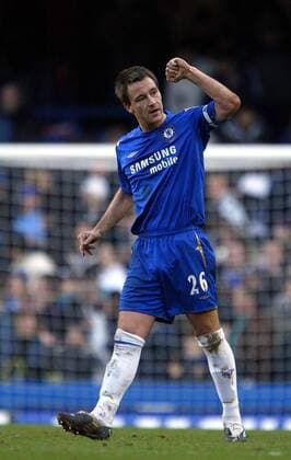 John Terry (Chelsea) jubelt -  Fußball Herren English Premier League 2005 2006, 1. Englische Liga, Chelsea FC London Einzelbild London Freude,