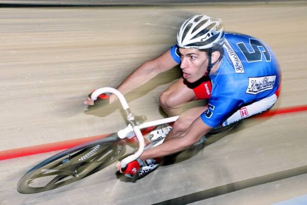 Franco Marvulli (Schweiz) während des Bremer Sechstagerennens 2006 Radsport Herren Bremer Sechstagerennen 2006, Sechstage, Sechs, Sixdays, six days Einzelbild Bremen Dynamik,