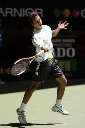 Philipp Kohlschreiber (Deutschland) - Vorhand Tennis Herren Australian Open 2006, Grand Slam, ATP Tour, Hartplatz, Hardcourt, Hartplatztennis, Hartplatzturnier Einzelbild Melbourne