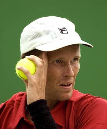 Lars Burgsmüller (Deutschland) nachdenklich Tennis Herren Australian Open 2006, Grand Slam, ATP Tour Porträt Melbourne Nachdenklichkeit,