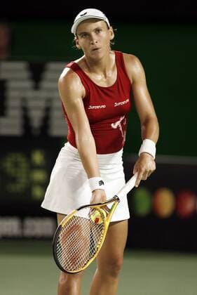 Sybille Bammer (Österreich) - Aufschlag Tennis Damen Australian Open 2006, Grand Slam, WTA Tour Einzelbild Melbourne