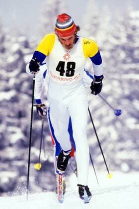 Thomas Wassberg (Schweden) Nordischer Skilauf OS Winter Herren Olympische Spiele 1984, Winterspiele, Ski Nordisch, Skisport, Langlauf, Skilanglauf, Vdia Einzelbild Igman Veliko Polje Sarajevo