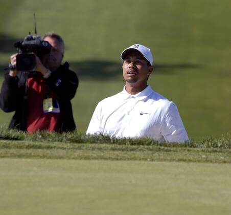 Eldrick Tiger Woods (USA) in der Versenkung -  sdp2006012805 Golf Herren Buick Invitational 2006, PGA Tour, Golfen Gruppe San Diego