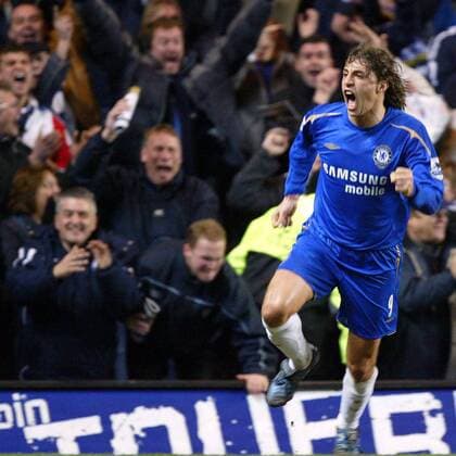 Hernan Crespo (Chelsea) - Torjubel -  Fußball Herren English Premier League 2005 2006, 1. Englische Liga, Chelsea FC London Einzelbild London Freude,