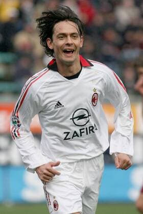 Filippo Inzaghi (Milan) - Torjubel Fußball Herren Serie A 2005 2006, 1. Italienische Liga, AC Mailand Einzelbild Reggina Glück, Begeisterung, Freude,