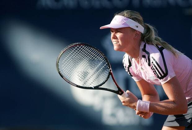 Anna Lena Groenefeld (Deutschland) konzentriert Tennis Damen Abierto Mexicano TELCEL 2006, WTA Tour Einzelbild Acapulco Konzentration,
