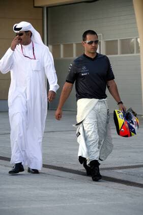 Juan Pablo Montoya (Kolumbien McLaren Mercedes, re.) Motorsport Grand Prix Herren Großer Preis von Bahrain 2006, Formel 1 Weltmeisterschaft, F1, F, GP, WM, Gruppe Sakhir Manama