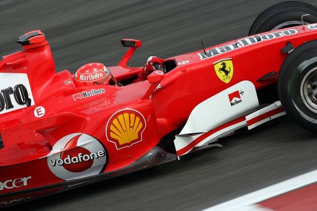 Michael Schumacher (Deutschland Ferrari) in seinem Boliden Motorsport Grand Prix Herren Großer Preis von Bahrain 2006, Formel 1 Weltmeisterschaft, F1, F, GP, WM, Training Einzelbild Sakhir Manama