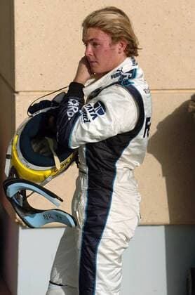 Nico Rosberg (Deutschland Williams Cosworth) erschöpft Motorsport Grand Prix Herren Großer Preis von Bahrain 2006, Formel 1 Weltmeisterschaft, F1, F, GP, WM Einzelbild Bahrain International Circuit Manama, Sakhir Erschöpfung,