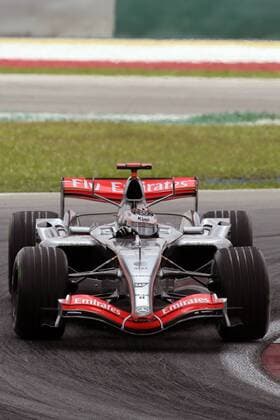 Kimi Räikkönen (Finnland McLaren Mercedes) in seinem Boliden Motorsport Grand Prix Herren Großer Preis von Malaysia 2006, Formel 1 Weltmeisterschaft, F1, F, GP, WM, Qualifying Einzelbild Sepang Kuala Lumpur
