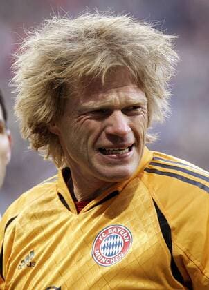 Torwart Oliver Kahn (Bayern) skeptisch Fußball 1. BL Herren Saison 2005 2006, FC Bayern München - FC Schalke 04 3:0 Porträt München Enttäuschung, Skepsis, Wut,