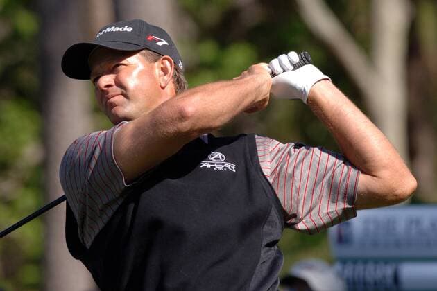 Retief Goosen (Südafrika) schaut seinem Schlag hinterher -  (tpc2006032606) Golf Herren The Players Championship 2006, TPC of Sawgrass, PGA Tour, Golfen Einzelbild Ponte Vedra Beach
