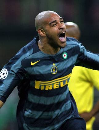 Adriano (Inter) - Torjubel -  Fußball EC 1 Herren Champions League 2005 2006, FC Internazionale Mailand, Serie A, 1. Italienische Liga, Einzelbild Mailand Glück, Begeisterung, Freude,