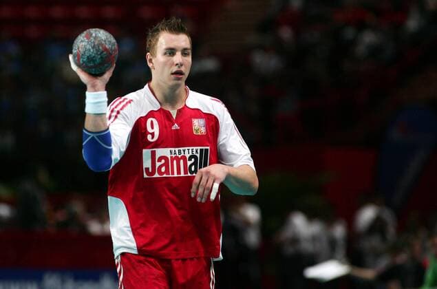Filip Jicha (Tschechien) am Ball -  (pan13708) Handball Länderspiel Herren Vierländerturnier 2006, Vier Länder Turnier, Vierländer, Länderturnier, 4 Einzelbild Paris  