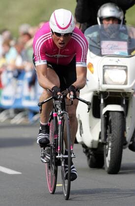 Jan Ullrich (Deutschland T Mobile) Radsport Herren 89. Giro d Italia 2006, dItalia, ProTour, Straßenradsport, Straße, Rad, Prolog, Zeitfahren, Einzelbild Seraing