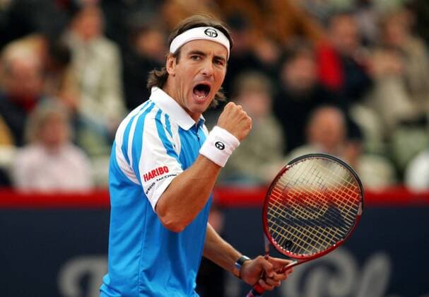Tommy Robredo (Spanien) ballt die Faust Tennis Herren Masters Series Hamburg 2006, ATP Tour, Finale, Endspiel Einzelbild Am Rothenbaum Hamburg Freude, Begeisterung,